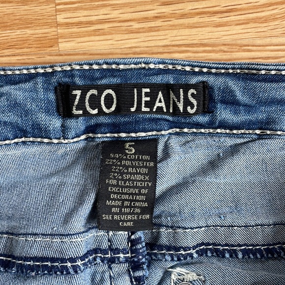Zco Junior Bling Jeans size 5 - Picture 4 of 4